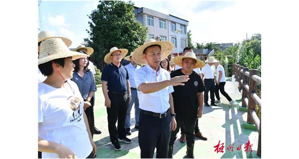 梧州市委書記蔣連生到上品薈食用菌基地指導災后恢復生產工作